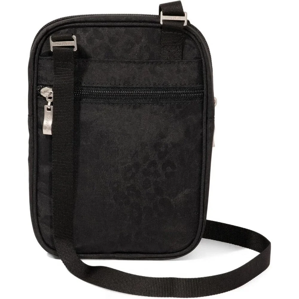 Women's Black Cheetah Journey Crossbody Bags 9x6 Small Lightweight Handbag - Picture 3 of 6
